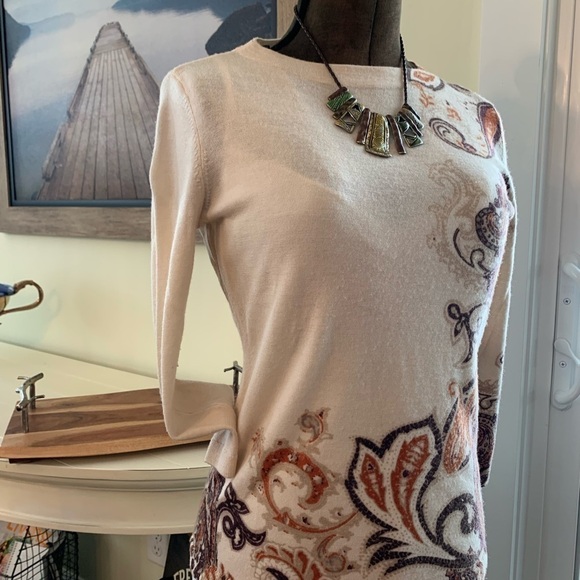 Talbots 100% Merino wool pull over sweater super soft quiet luxury sweater - Picture 3 of 15